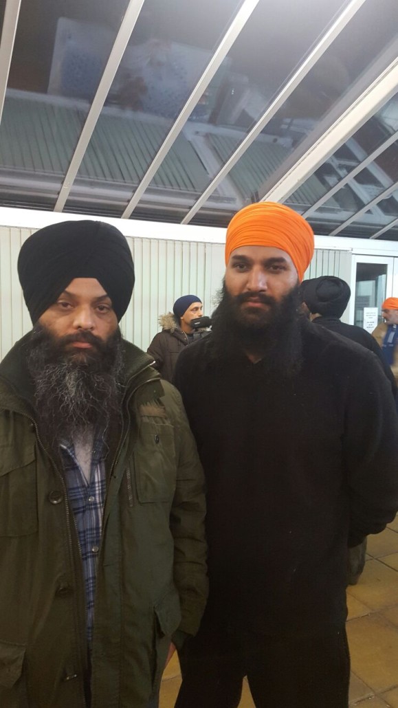 Sikh activist Paramjit Singh (left) and Gurcharan Singh of Dal Khalsa UK.